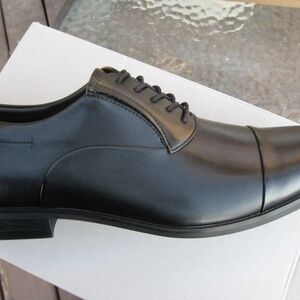 Kenneth Cole Reaction Black Leather Lace-Up Derby
